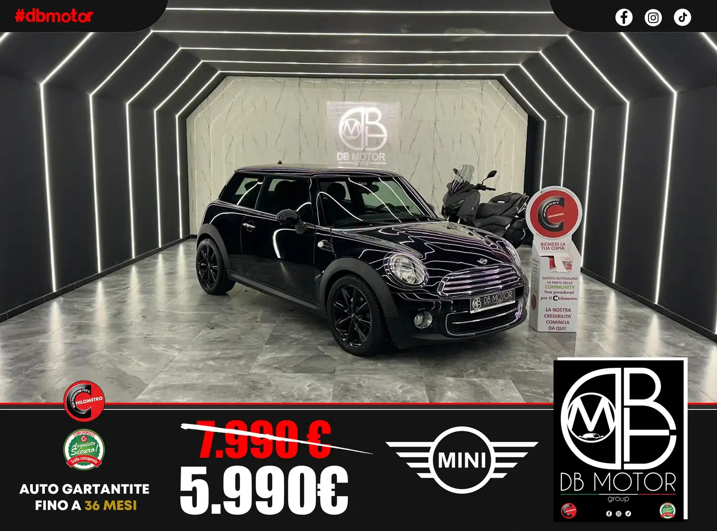 MINI Cooper D Mini III R56 2007 Hatchback 1.6 112cv FL Nero - 1