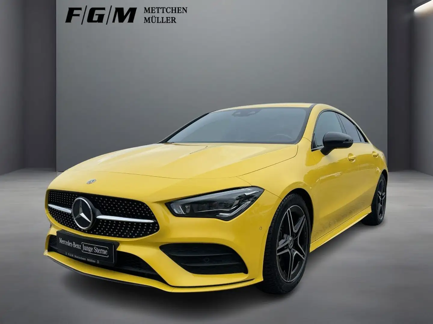 Mercedes-Benz CLA 200 AMG Line MBeam|Night|Kam|Keyless|LED|LMF Jaune - 1