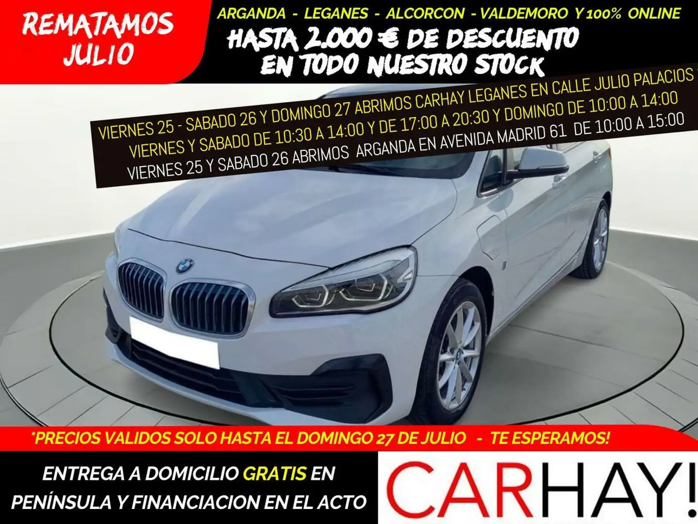 BMW 225 Active Tourer XE IPERFORMANCE 1.5 225CV AT6 E6DT Blanco - 1