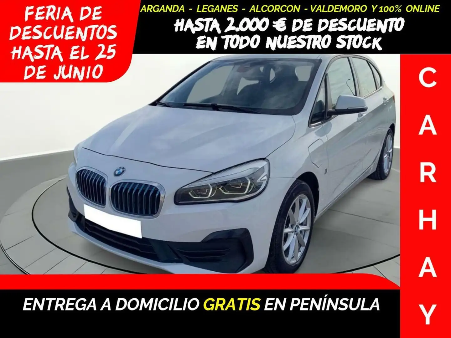 BMW 225 Active Tourer XE IPERFORMANCE 1.5 225CV AT6 E6DT Blanc - 1