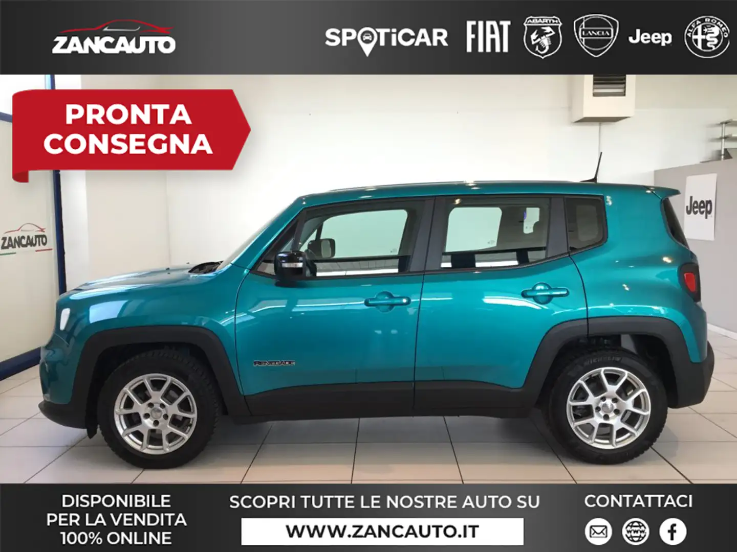 Jeep Renegade 1.6 Mjt 130 CV Limited MY23 Vert - 1
