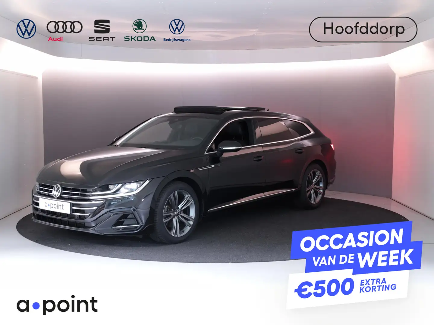 Volkswagen Arteon Shooting Brake 2.0 TSI R-Line Business 190PK | Pan Zwart - 1