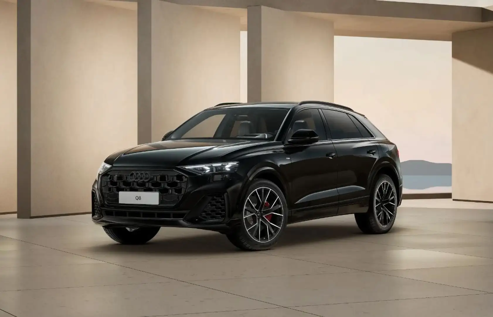 Audi Q8 S line 55 TFSIe Hybrid AHK,Raute,Laser,360° Nero - 1