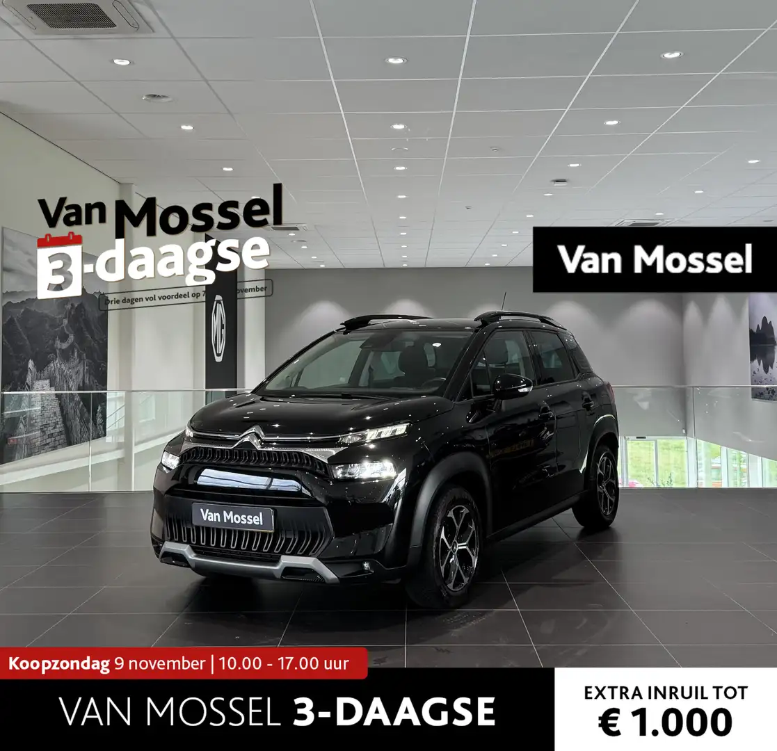 Citroen C3 Aircross 1.2 Shine Hoge instap | Trekhaak | Apple/Android C Zwart - 1