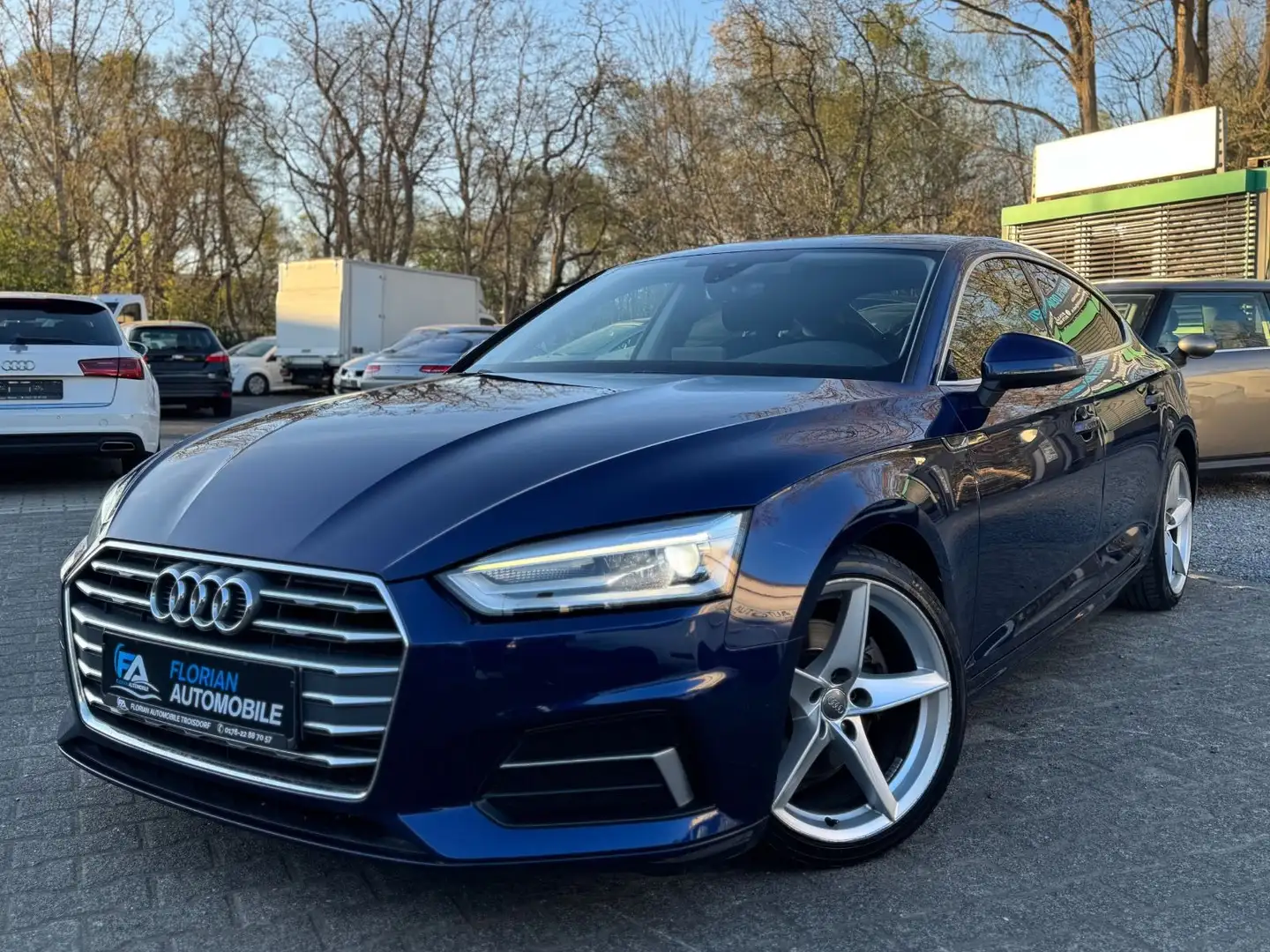 Audi A5 Sportback 35 TFSI S-Line LED/NAVI/SHZ/ALU Bleu - 1