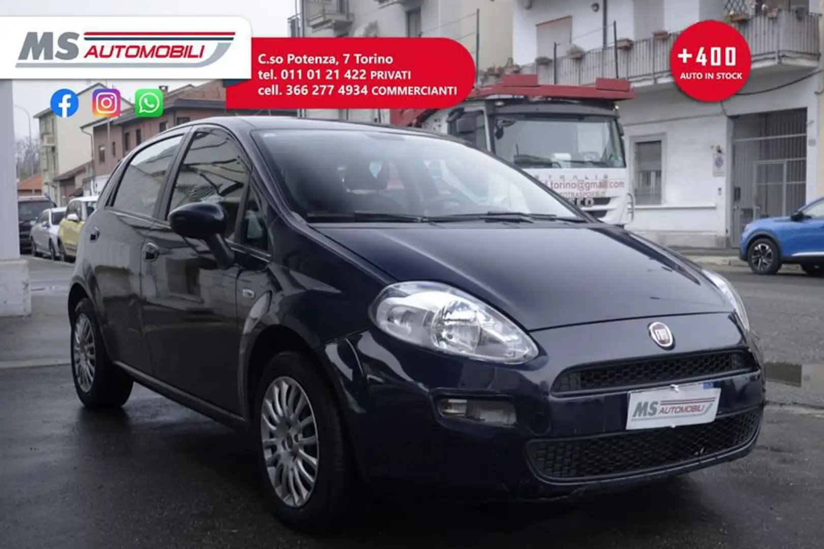 Fiat Punto FIAT Punto 1.3 MJT II 75 CV 5 porte  Unicoproprie Blu/Azzurro - 1