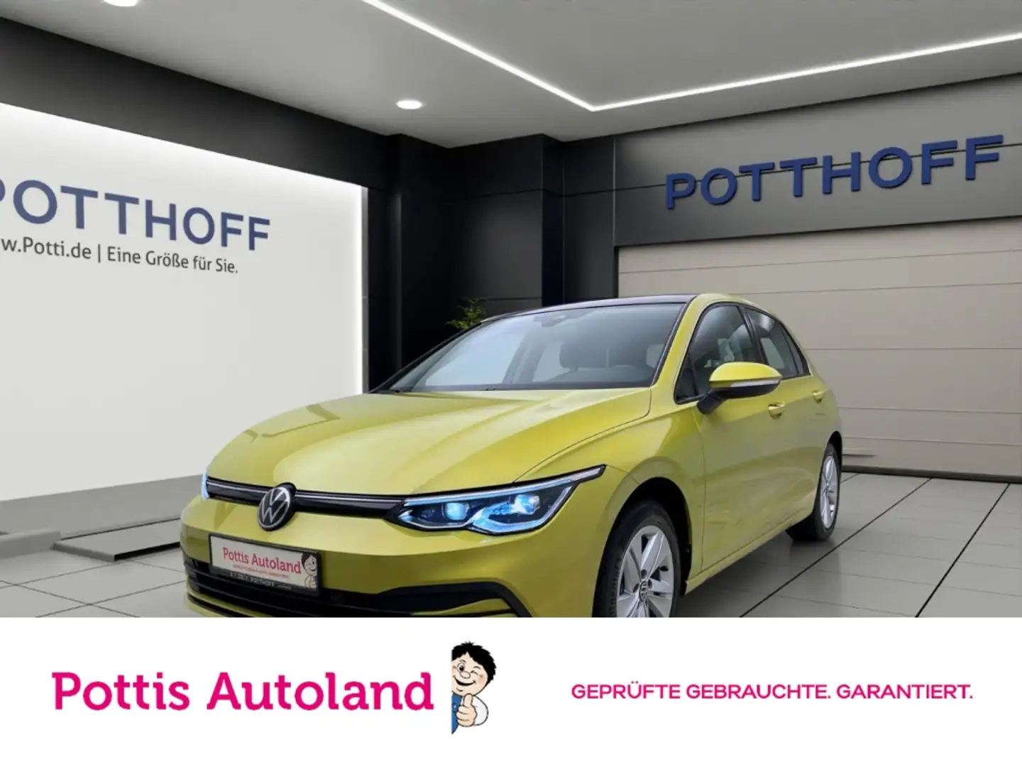 Volkswagen Golf 1.5 TSI LIFE PANO IQ.LIGHT AHK PDC Gelb - 1