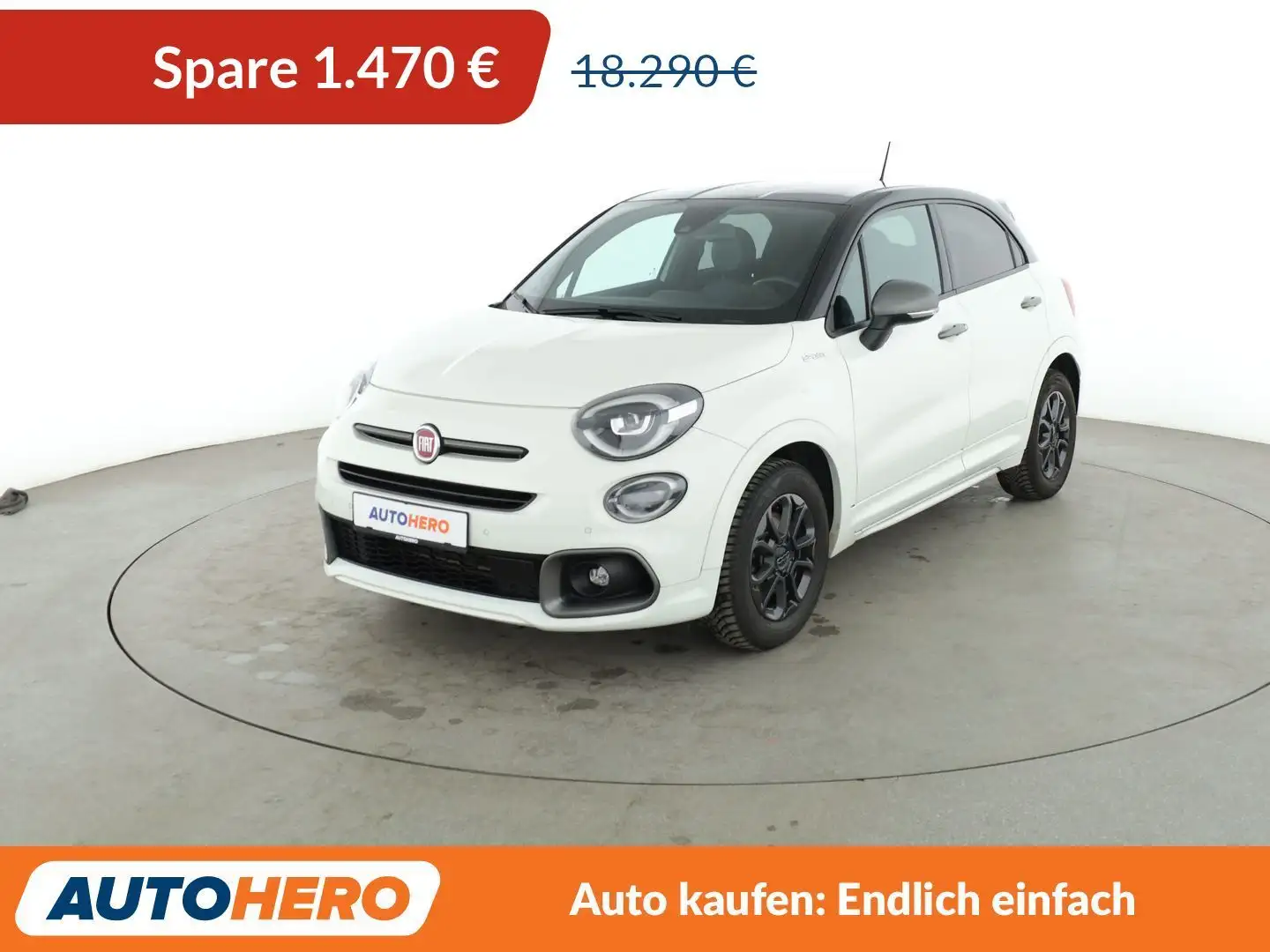 Fiat 500X 1.3 Turbo Sport Aut.*NAV*LED*ACC*CAM*PDC*SHZ Weiß - 1