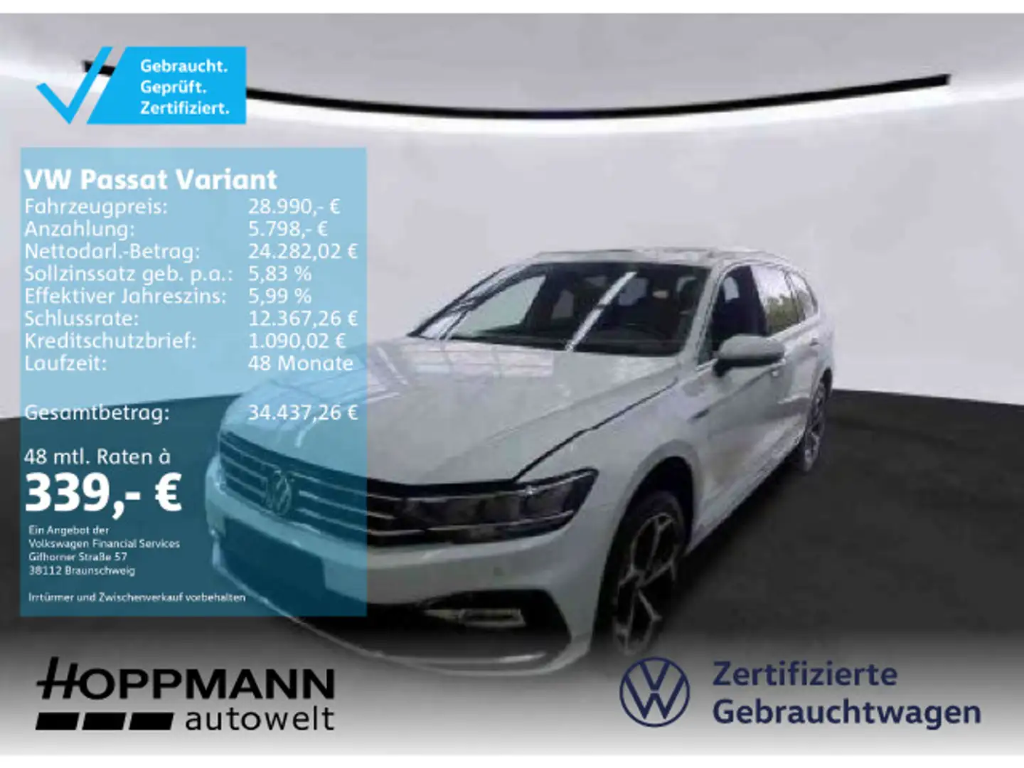 Volkswagen Passat Variant 1.5 TSI Business AHK KAMERA PANO Weiß - 1