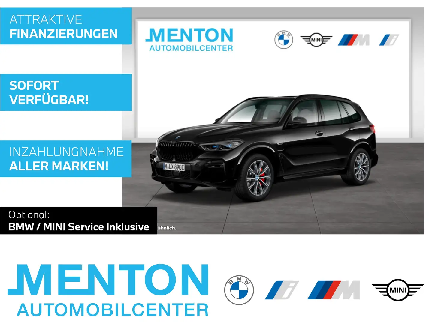 BMW X5 xDrive45e M Sportpaket/AHK/Laserlicht/Harman Schwarz - 1