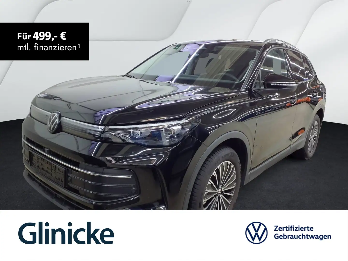 Volkswagen Tiguan 1.5 eTSI DSG Goal Navi AHK ACC LED Sitzh. Schwarz - 1