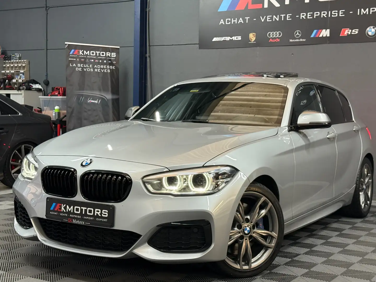 BMW 140 °FULL LED°TOIT°ALCANTARA°TRES PROPRE Argent - 1