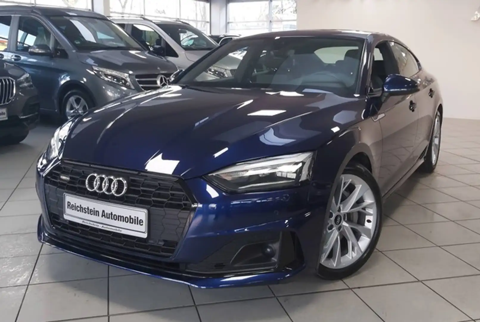 Audi A5 SB 50 TDI quattro STANDH ACC NETTO 32.000 Blau - 1