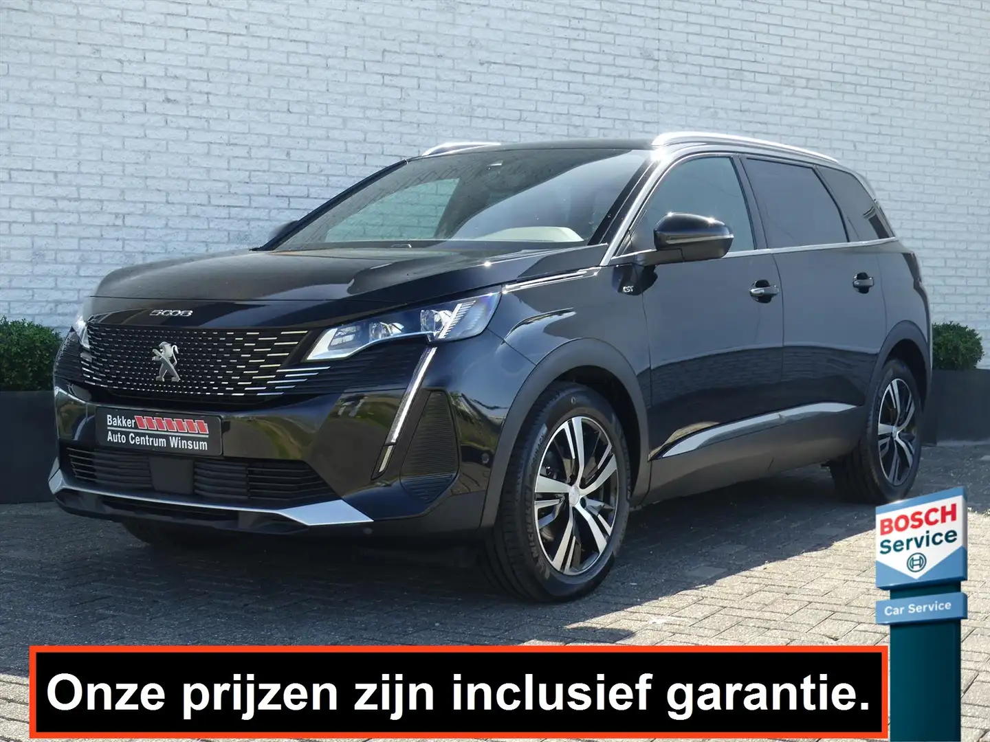 Peugeot 5008 GT-LINE 1.2 130PK 7-PERSOONS ADAP.CRUISE/NAVI/CAME Zwart - 1