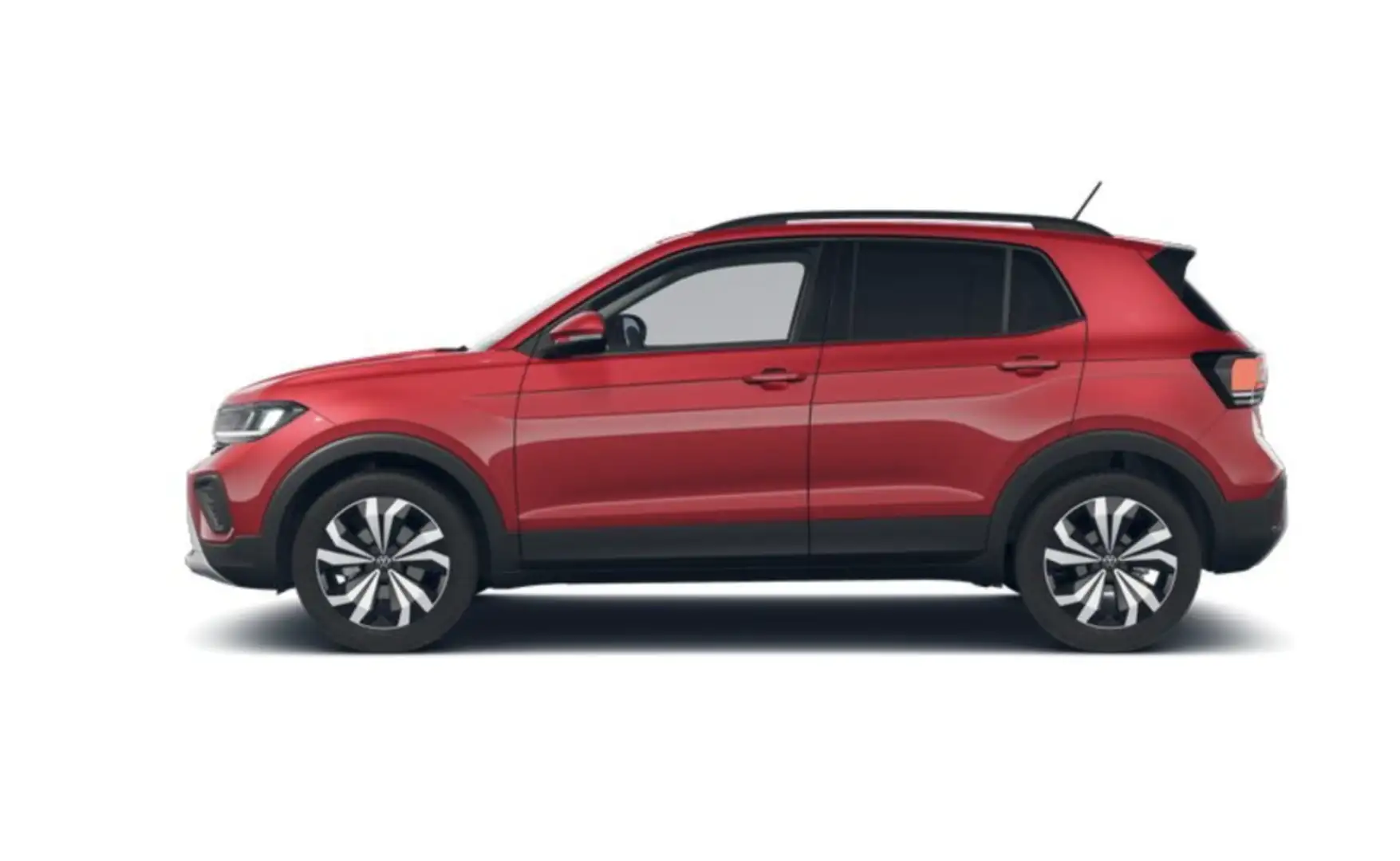 Volkswagen T-Cross 1.0 TSI Más Aut. 85kW Rojo - 2