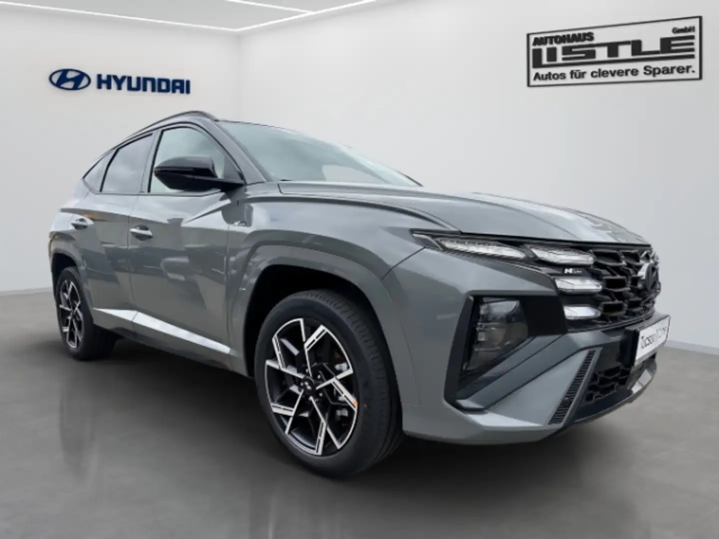 Hyundai TUCSON N Line Hybrid 4WD 1.6 T-GDI Pano+ECS Lager Gris - 2