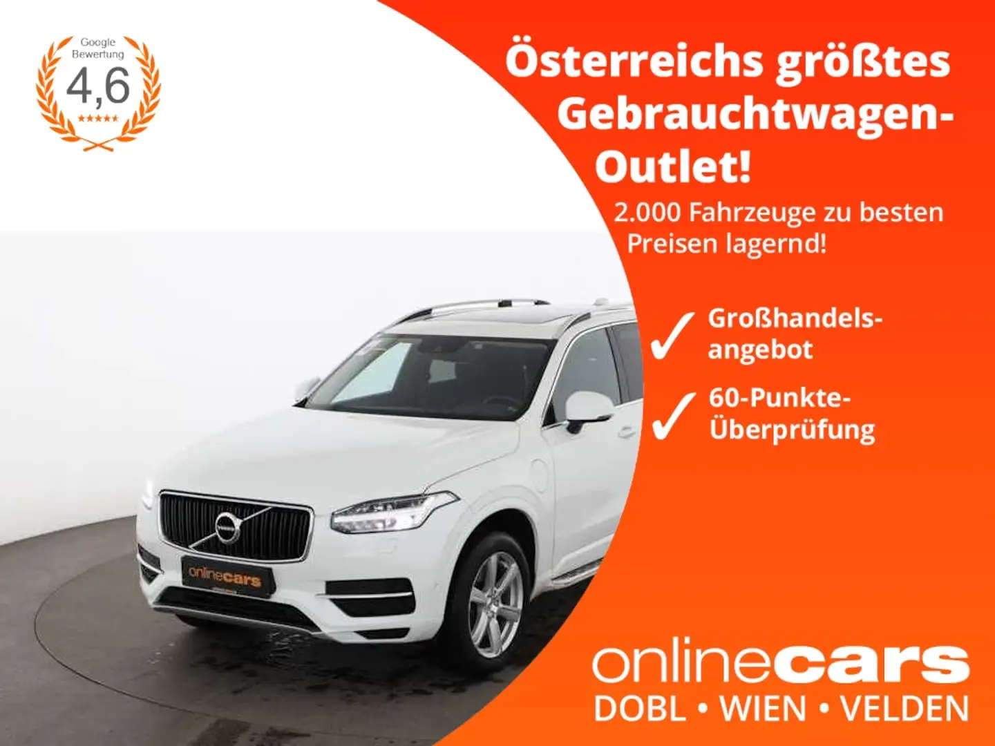 Volvo XC90 T8 Twin Engine Momentum Aut 7-SITZER LED AHK Bílá - 1