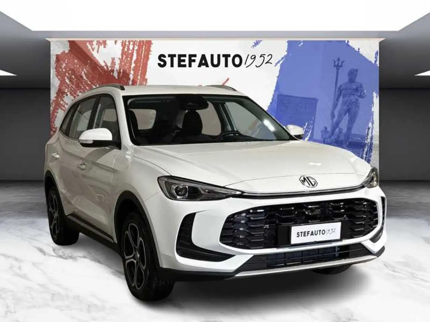 MG ZS Hybrid+ Comfort Ibrida - Dover white - Tessuto Weiß - 1
