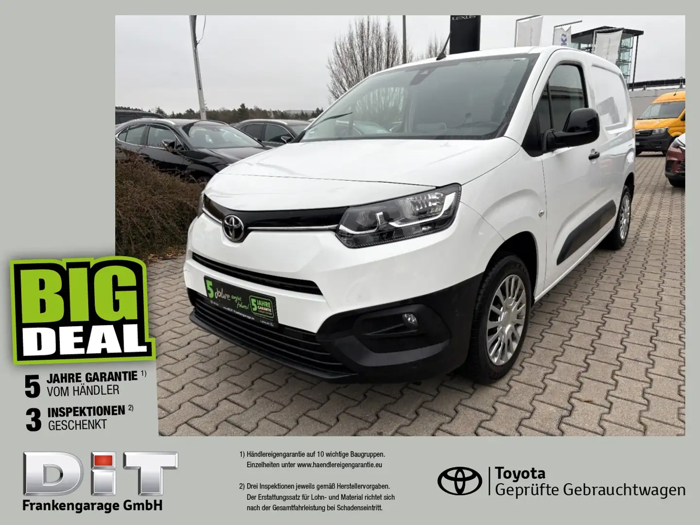 Toyota PROACE CITY 1.5 D-4D L1 Meister AppleCarPlay, PDC Weiß - 1