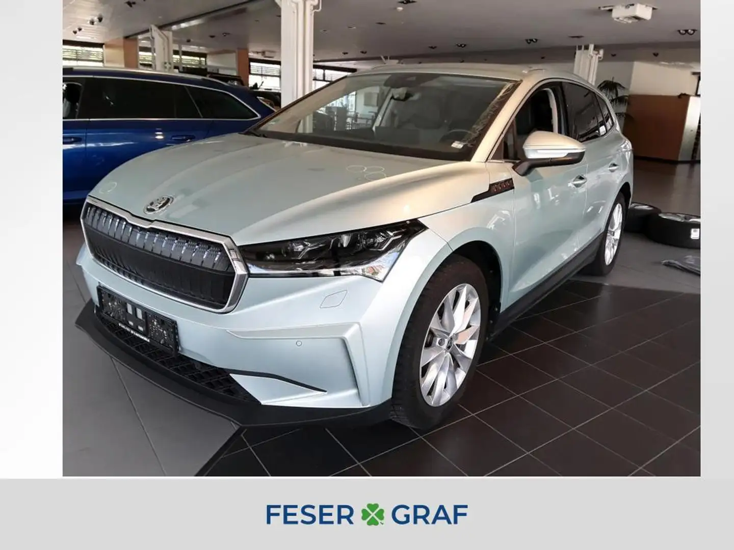 Skoda Enyaq iV electric 80 Loft 360°*Wärmepumpe*LED*Navi*ACC*D Argent - 1
