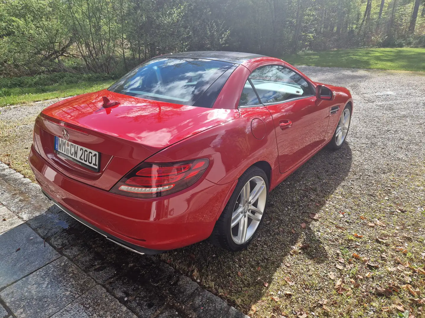 Mercedes-Benz SLC 180 SLC 180 9G, MB-Scheckheft, MagicSkyControl Piros - 2