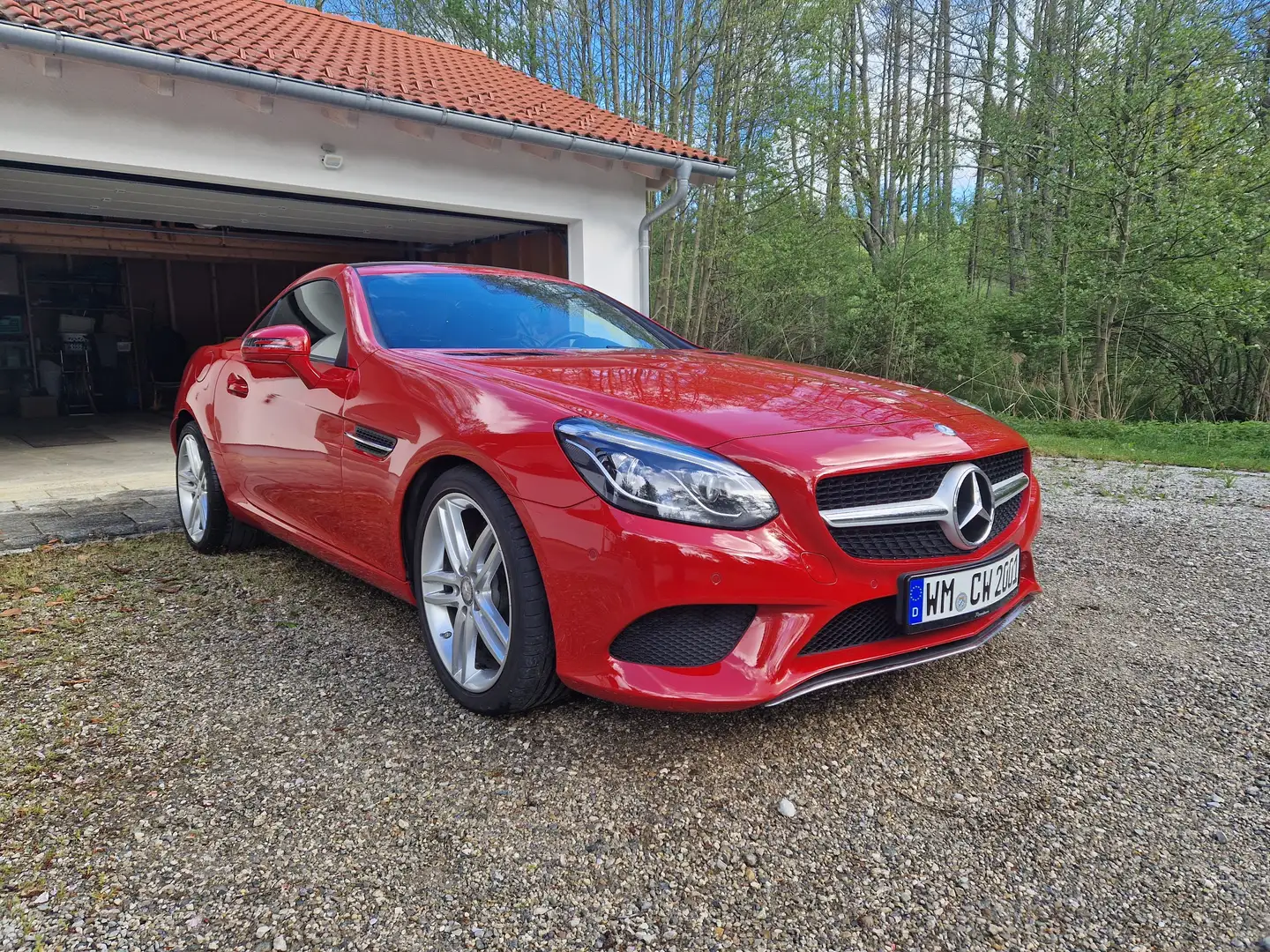 Mercedes-Benz SLC 180 SLC 180 9G, MB-Scheckheft, MagicSkyControl Piros - 1