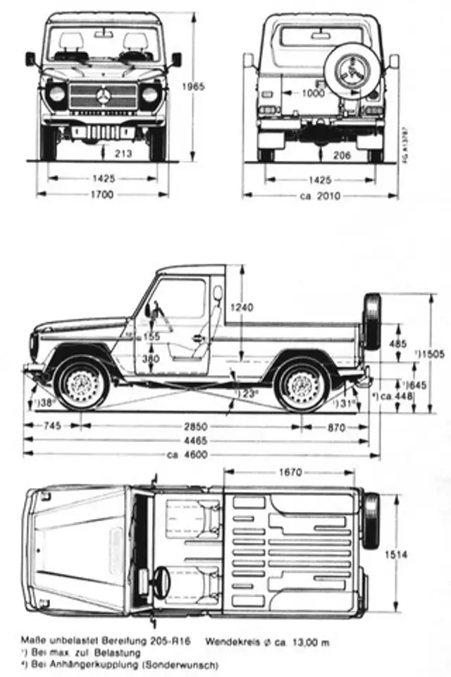 Mercedes-Benz 290 GD W461 Aut. Pickup zivile Ausführung AHK, foto 4