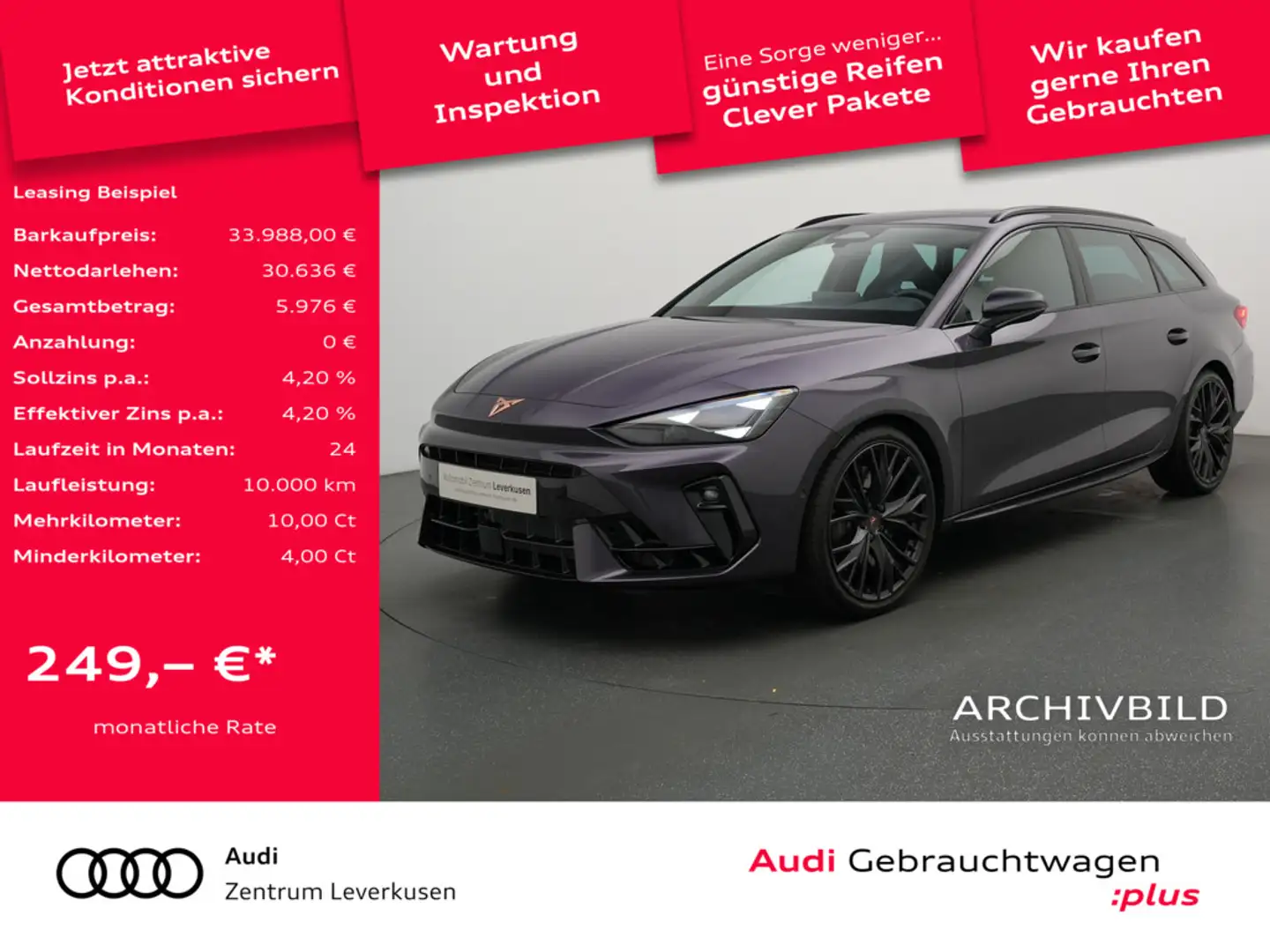 CUPRA Leon Sportstourer DSG ACC NAVI KAM FACEL. LED Grau - 1