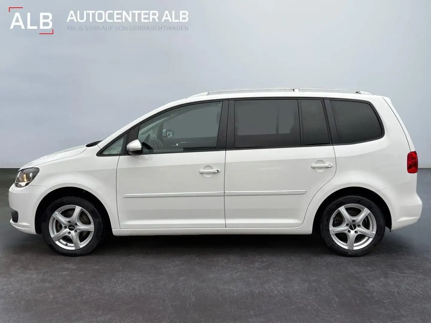 Volkswagen Touran Highline TDI/AUTOMATIK/1 HAND/SHZ/ALCANTA Blanc - 2