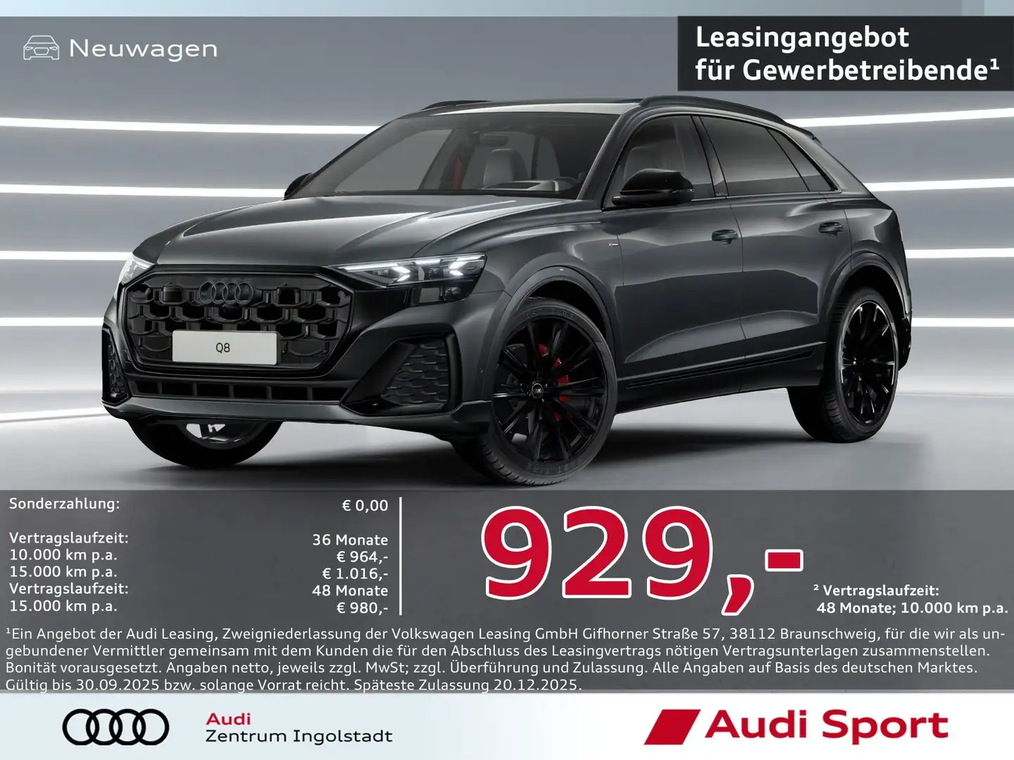 Audi Q8 SUV 50 TDI quattro tiptronic UPE 131.595,- Grau - 1