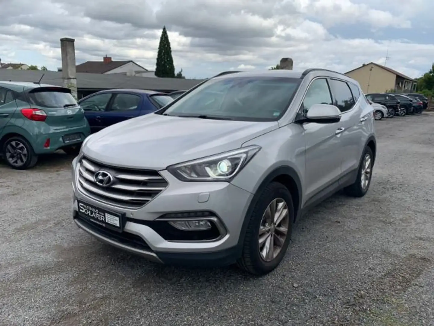 Hyundai SANTA FE 2.2 CRDi DPF Style blue 4WD Navi Leder Silber - 1