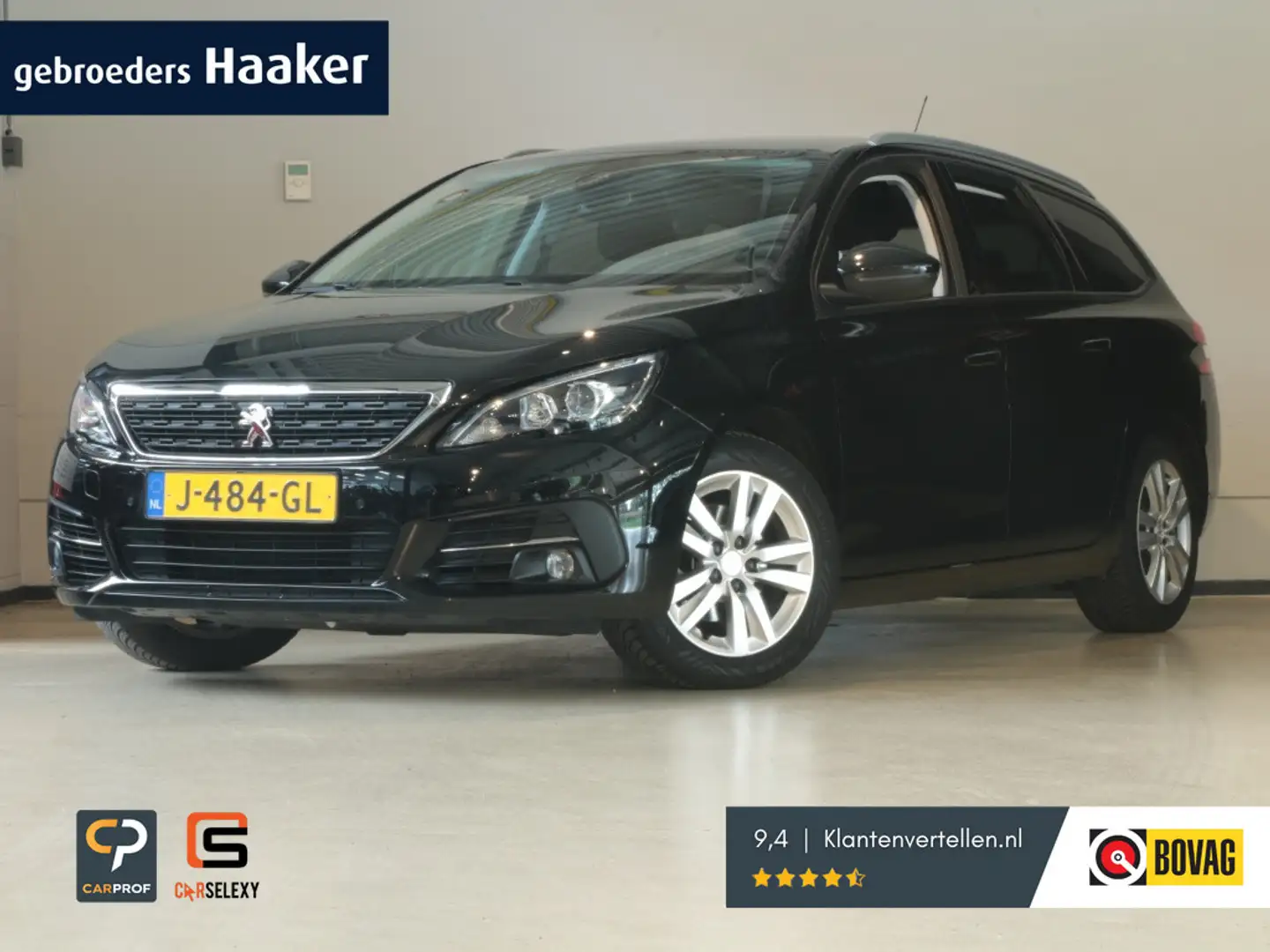Peugeot 308 SW 1.2 110pk * Zorgeloos rijden, zonder extra kost Zwart - 1