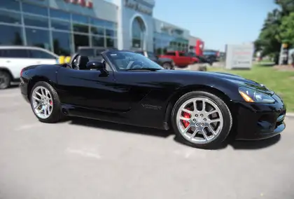 Black 2005 Dodge Viper Convertible Rear-Wheel Drive 6-Speed Manual