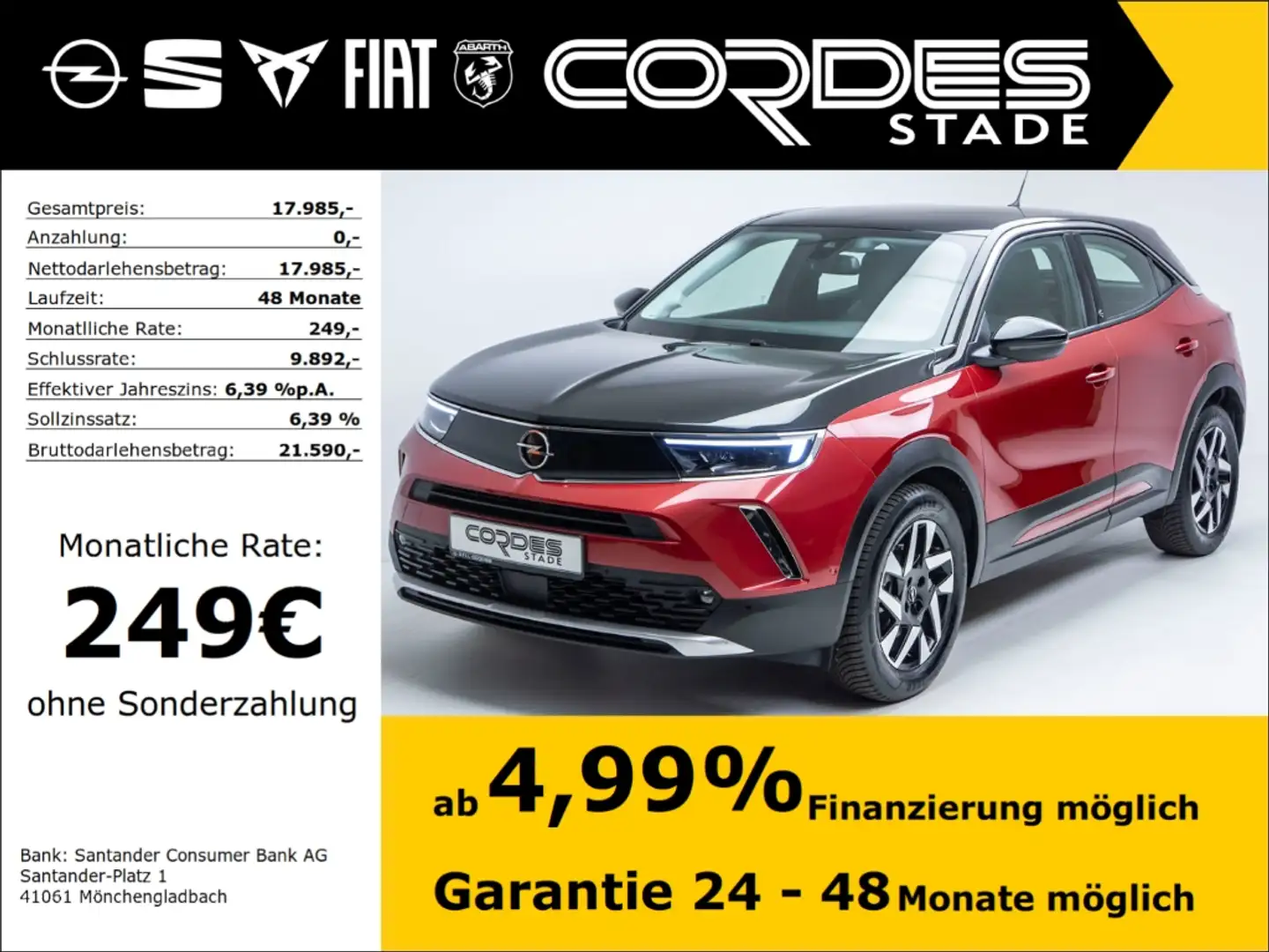 Opel Mokka e Elegance Automatik Kamera PDC (44) Piros - 1