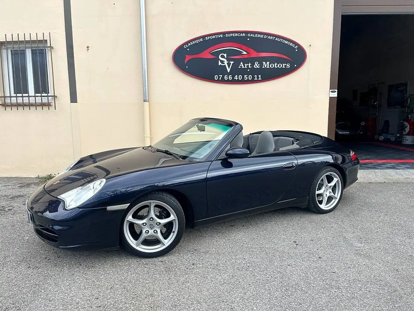 Porsche 911 3.6 Carrera Cabriolet 320cv Bleu - 1
