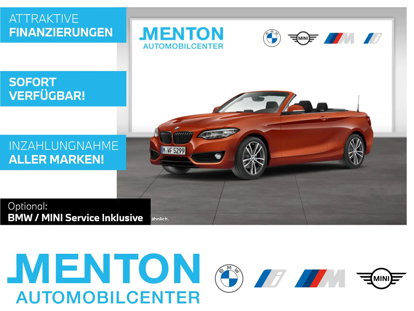 BMW 218 i  SportLine/RFK/Navi/DAB Orange - 1