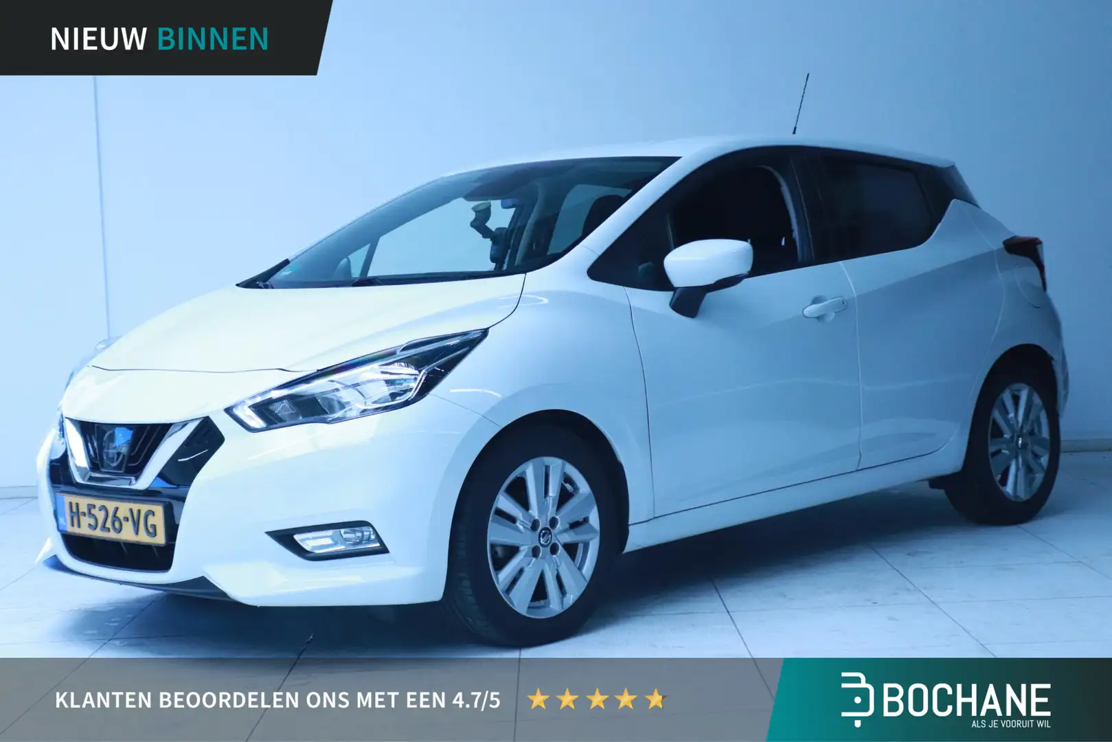 Nissan Micra 1.0 IG-T N-Connecta Airco/Navi/Camera Blanco - 1