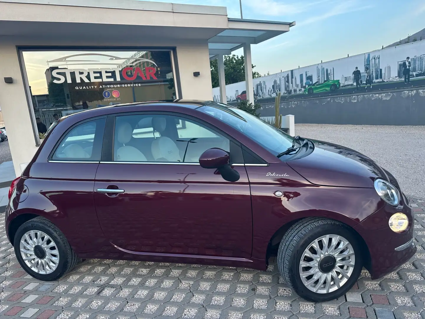 Fiat 500 1.0 Hybrid Dolcevita Rouge - 2