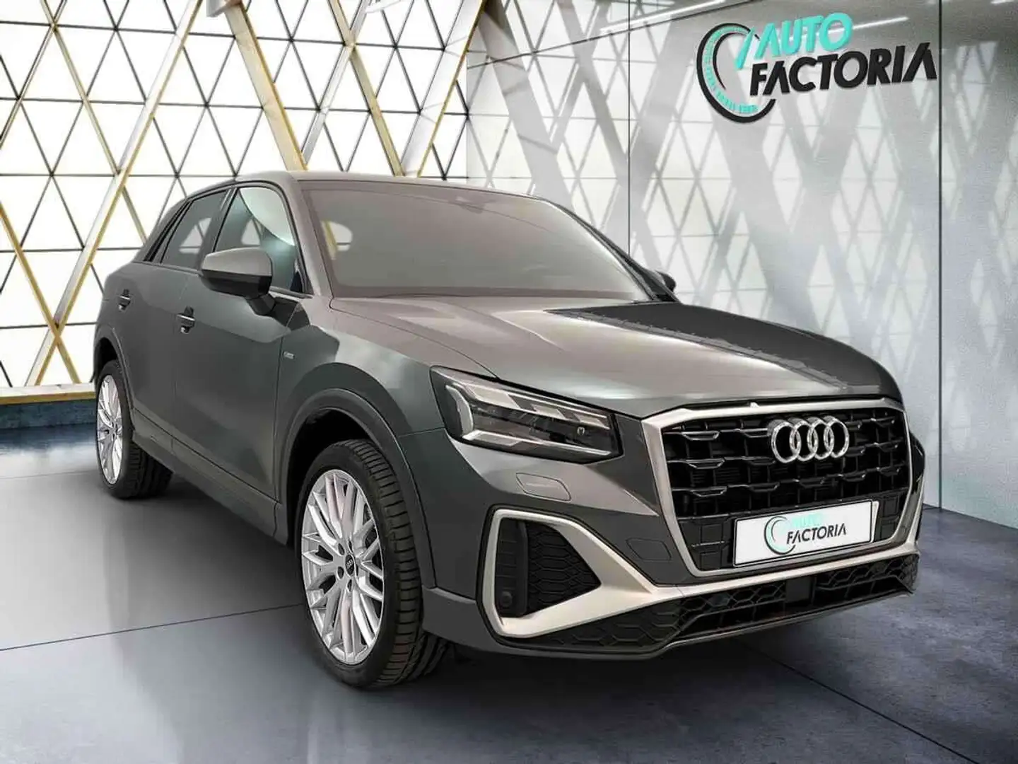 Audi Q2 -37% 35 TDI 150 BVA SLine +GPS+CAM+MATRIX LED+Opts Gris - 2