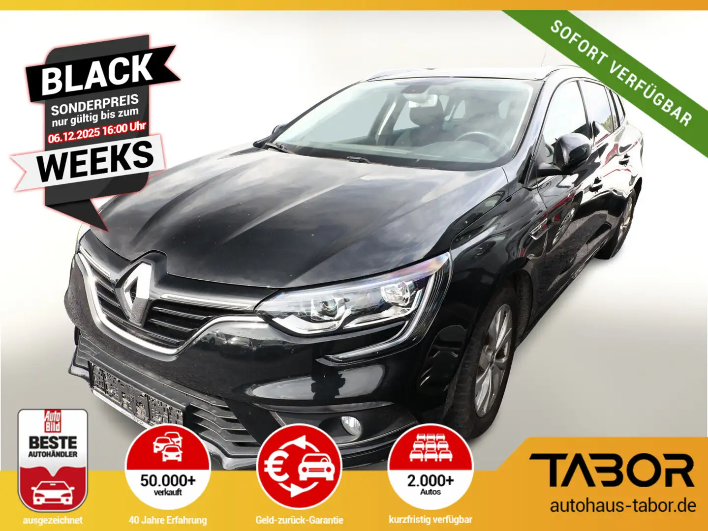 Renault Megane Grandtour 1.3 TCe 160 EDC Intens Nav PDC Schwarz - 1