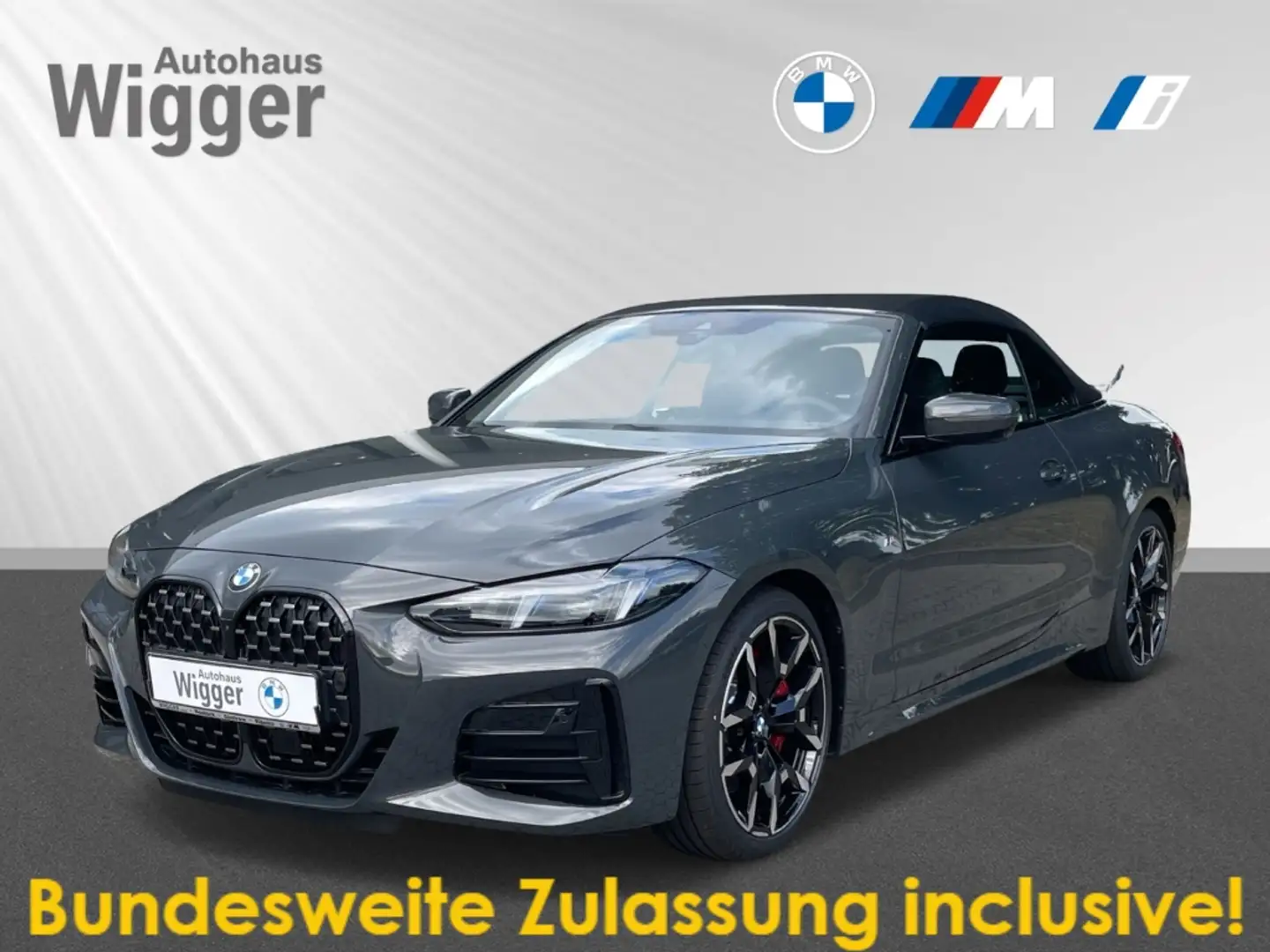 BMW 420 i Cabrio/M-Sportpaket/Memory Sitze/360 Kamera Grau - 1