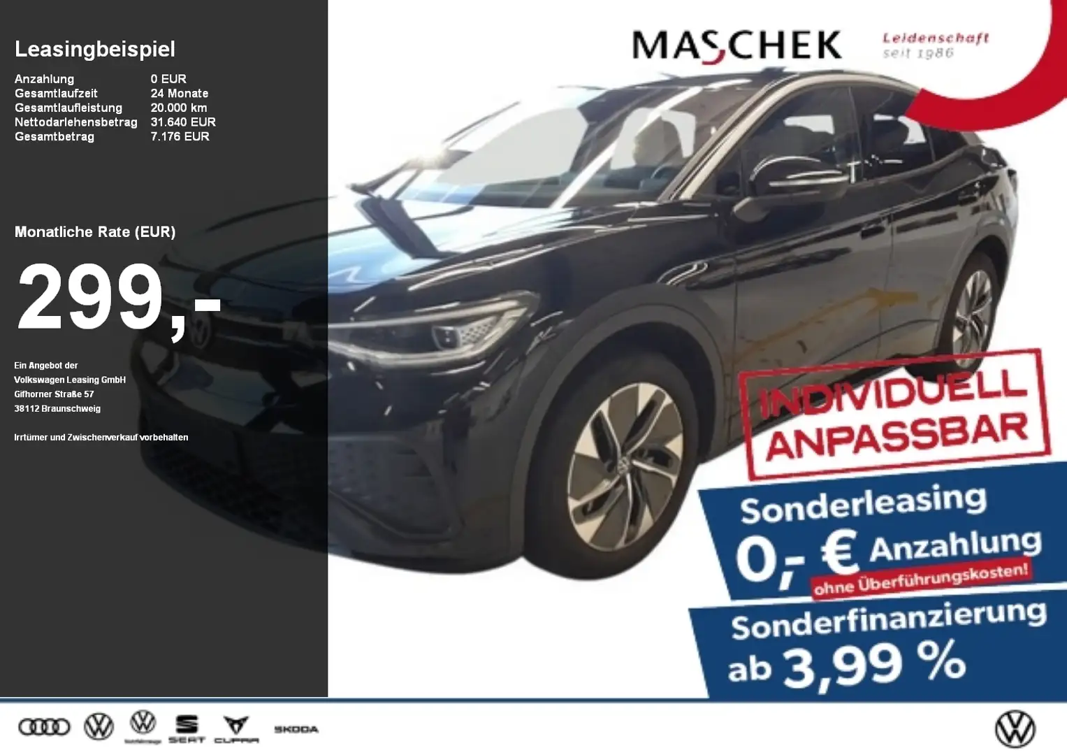 Volkswagen ID.5 Sitzh IQ.Light WärmeP ACC Lenkh Ambiente Schwarz - 1