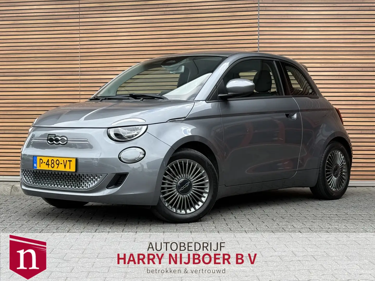 Fiat 500 Icon 42 kWh Navi / Clima / Telfoon / Carplay / Lm Grijs - 1