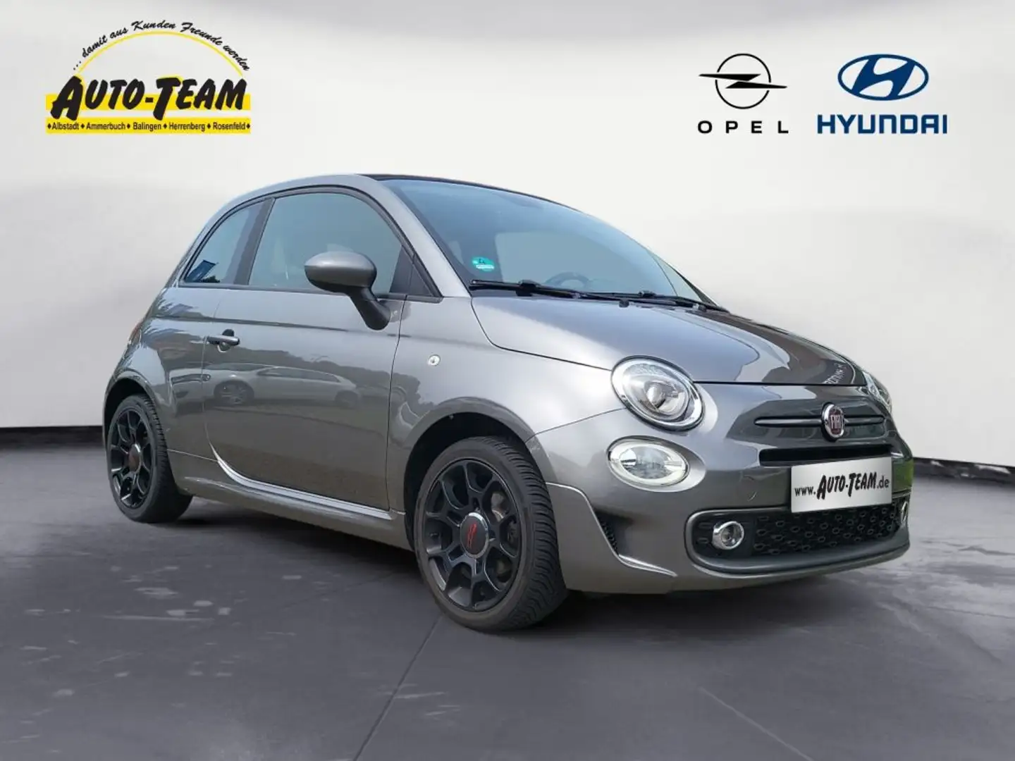 Fiat 500 C 1.2 8V S Gris - 1