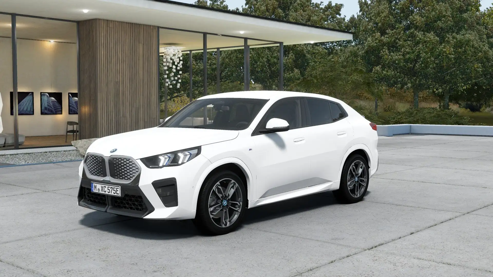 BMW iX2 xDrive30 M Sportpaket DAB LED RFK Klimaaut. Blanc - 1