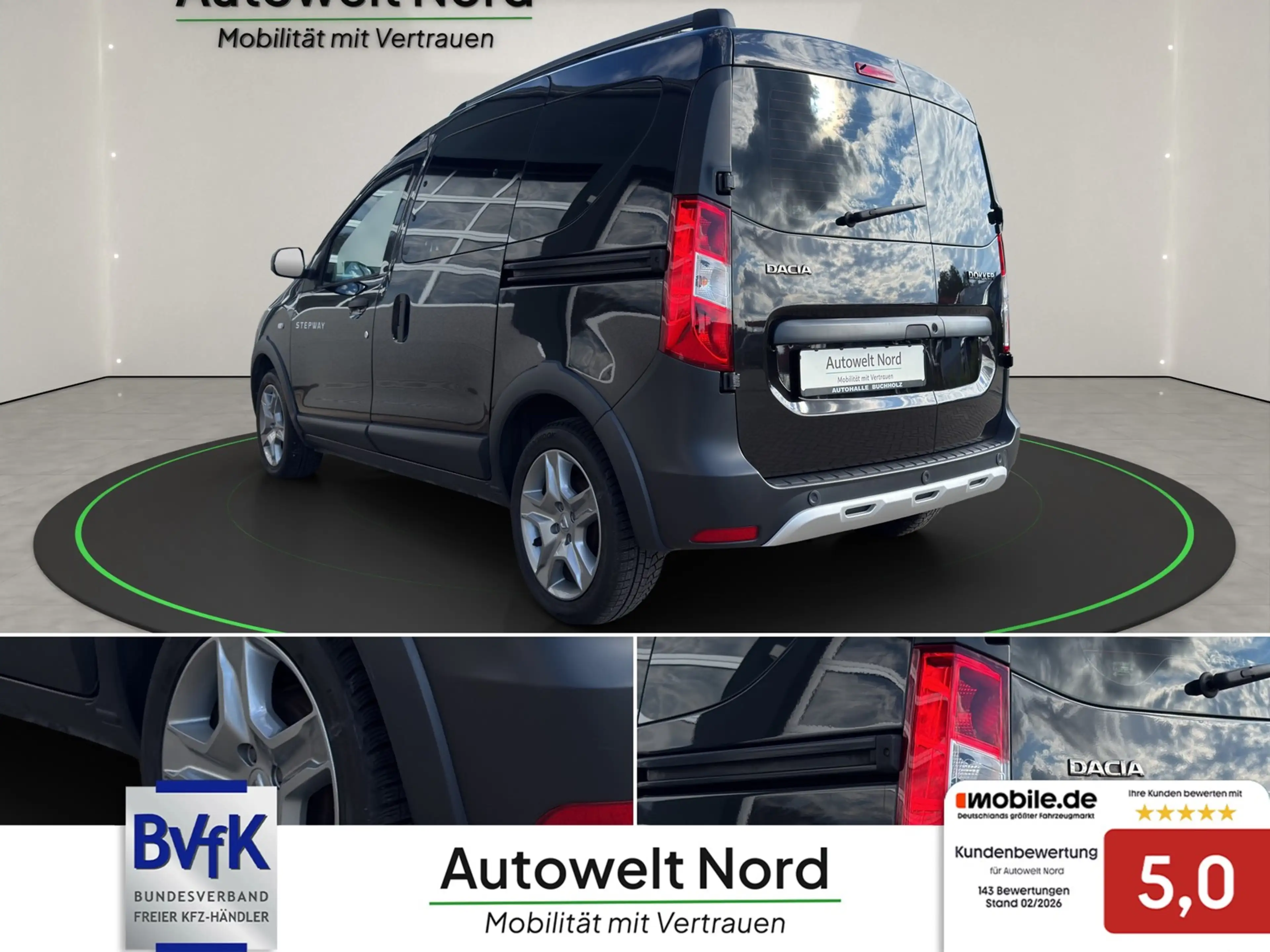 Dacia Dokker Stepway Plus TCe 1.3 Benzin~R-KAMERA~KLIMA~NAVI~AH — photo 7