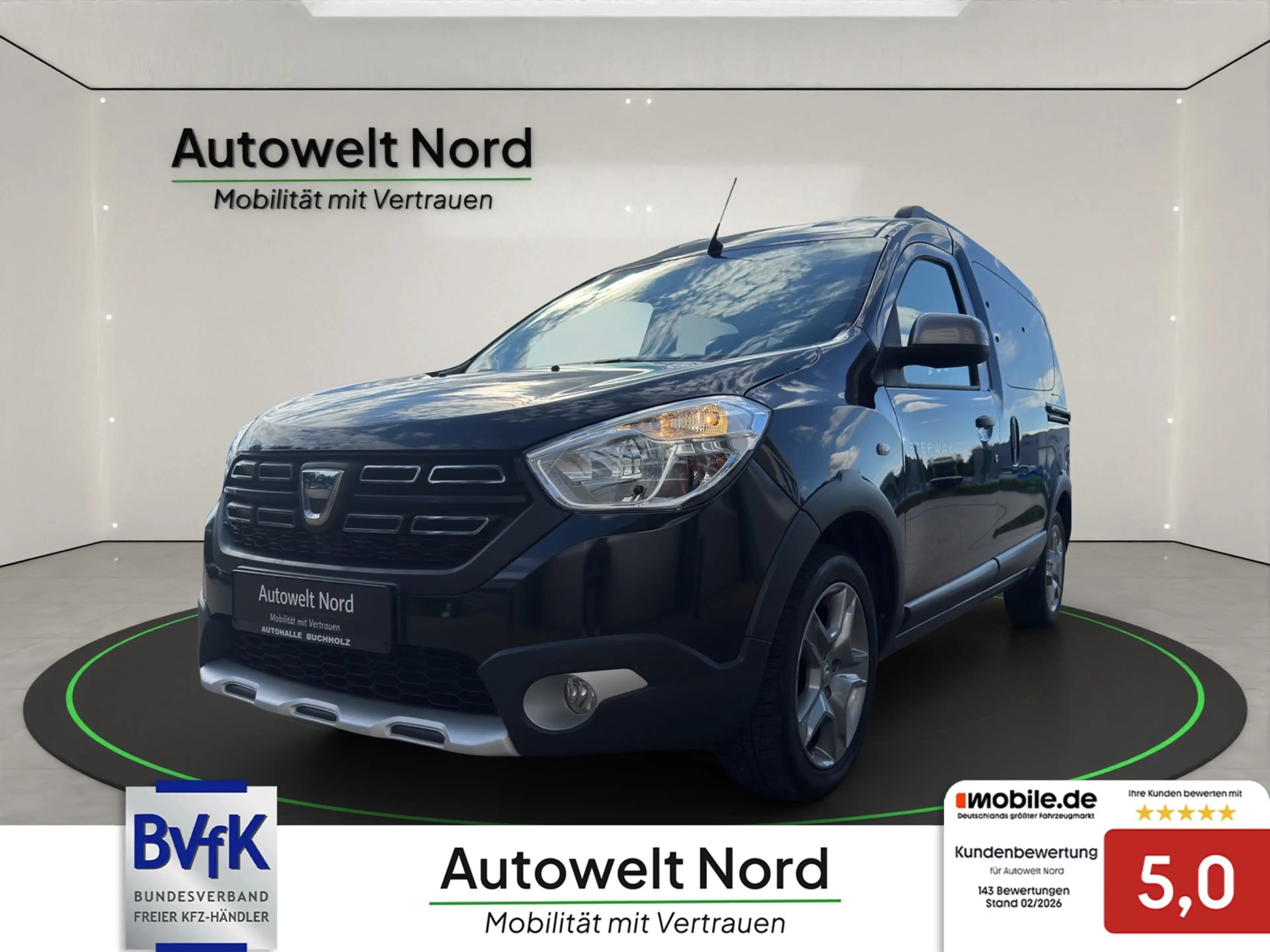 Dacia Dokker Stepway Plus TCe 1.3 Benzin~R-KAMERA~KLIMA~NAVI~AH