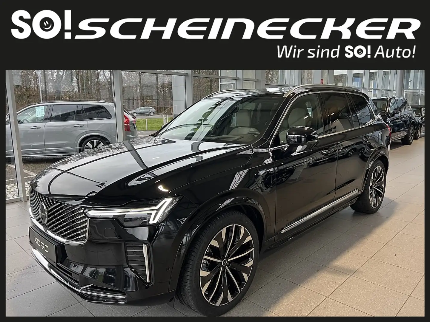 Volvo XC90 T8 AWD PHEV Ultra Bright Schwarz - 2