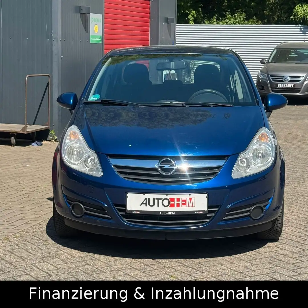 Opel Corsa D Edition Automatik Klima Scheckheft Blau - 2