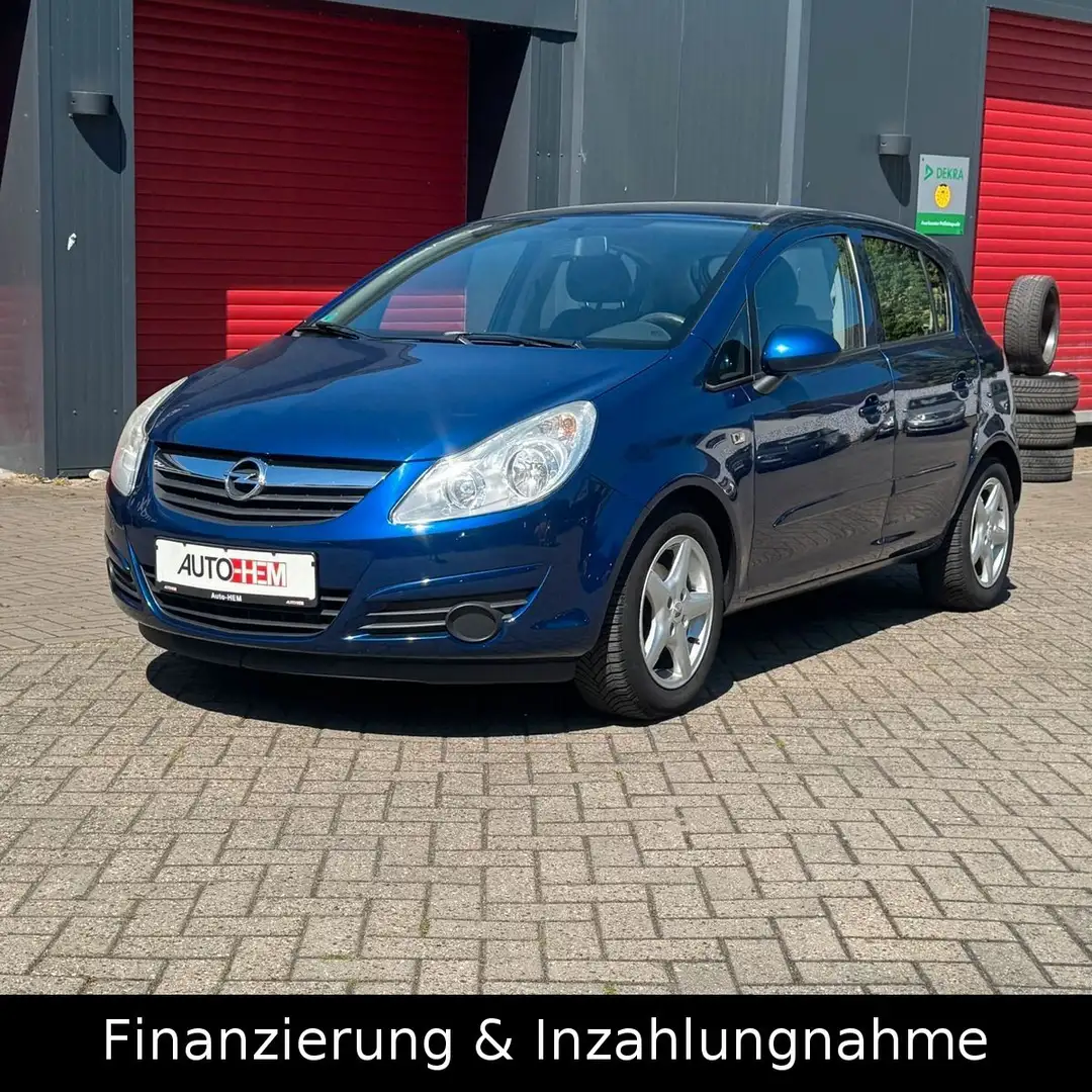 Opel Corsa D Edition Automatik Klima Scheckheft Blau - 1